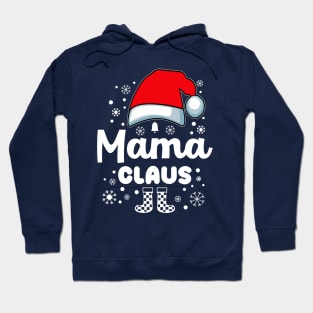 Mama Claus Santa Hat Christmas Family Hoodie